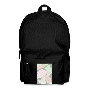 Dänische Pastell-Ästhetik Muschel - Rucksack - Schwarz - Vorne