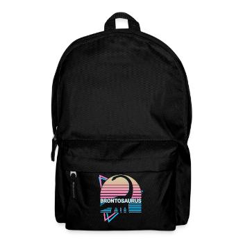 Brontosaurus Dinosaure Rétro - Sac à dos - noir - Devant
