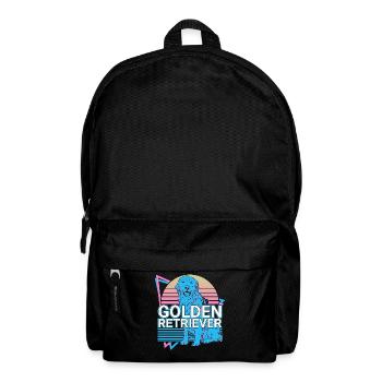 Golden Retriever Retro - Backpack - black - Front