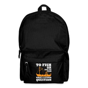 Fischkutter Fischen - Rucksack - Schwarz - Vorne