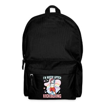 I'm Niver After Kickboxing Einhorn - Rucksack - Schwarz - Vorne