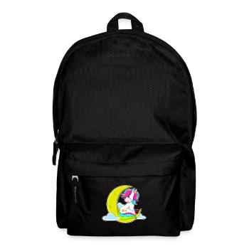 Einhorn Mond  - Rucksack - Schwarz - Vorne