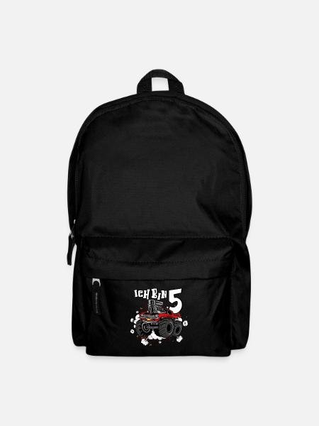 5 Jahre Monstertruck 5 Geburtstag Junge - Rucksack - Schwarz