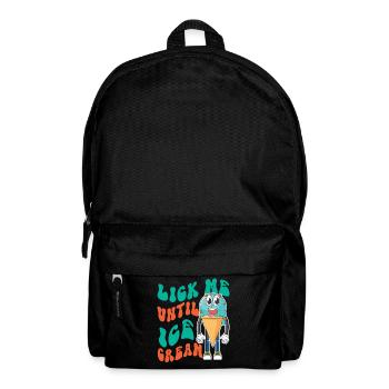 Crème glacée Pun Cone Lèche-moi jusqu’à ce que - Sac à dos - noir - Devant