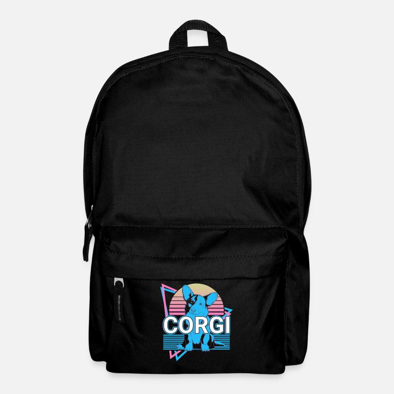 Corgi Retro - Rucksack - Schwarz