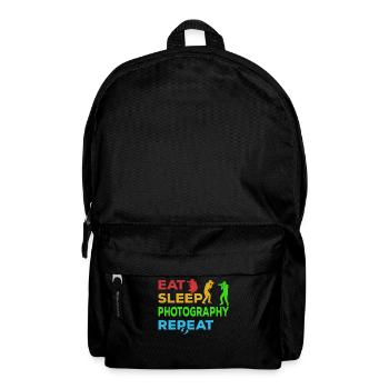 Photographe Eat Sleep Photography - Photo de l’appareil photo - Sac à dos - noir - Devant