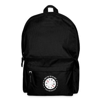 Fotografiefotografie - Vertrauen Sie mir, ich bin - Rucksack - Schwarz - Vorne