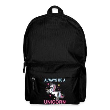 Always be a unicorn - Backpack - black - Front