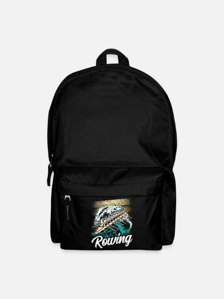 Rowing Rowing Rowing Rowing Boat Rowing Rower - Backpack - black
