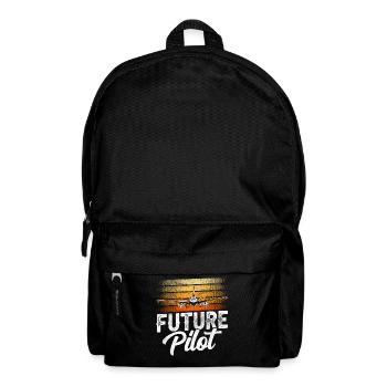 Future Pilot Kleinflugzeug Jet Leichtflugzeug - Rucksack - Schwarz - Vorne