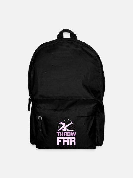 Werf Weit Speerwurf Speerwerfer Speerwerfen - Rucksack - Schwarz