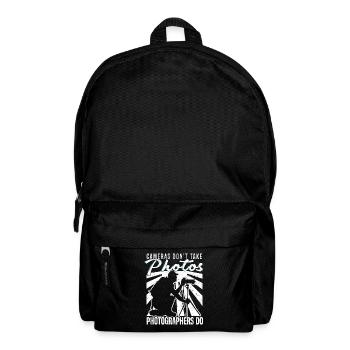 Cameras don't take photos Photographers - Backpack - black - Front