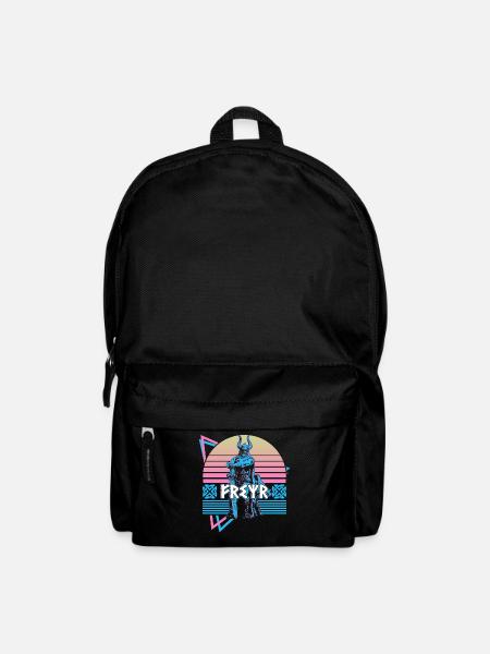 Freyr Nordischer Gott Nordische Mythologie Retro - Rucksack - Schwarz