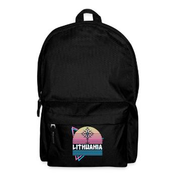 Lithuania Norse Mythology Retro - Backpack - black - Front