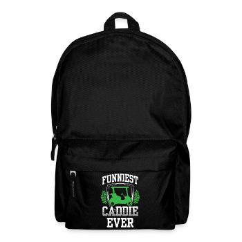 The Funniest Caddie Ever Golf Golfing - Backpack - black - Front