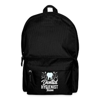 Équipe d’hygiénistes dentaires Dentiste Hygiène dentaire - Sac à dos - noir - Devant