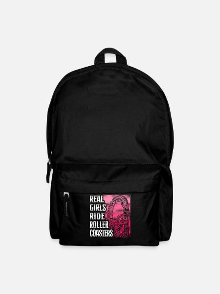 Roller Coaster Girl Vintage Retro - Rucksack - Schwarz