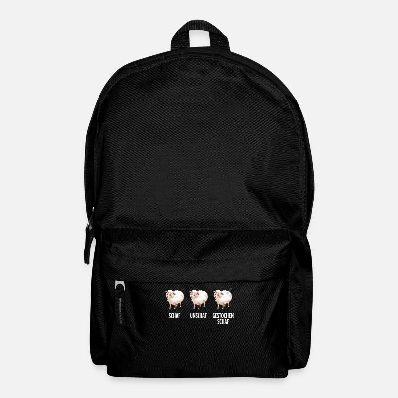 Fotografie Schafe und Schafe gestochen Schafe - Rucksack - Schwarz