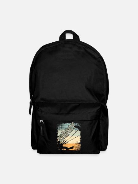Kitesurfen Kitesurf Kitesurfer Kiteboard - Rucksack - Schwarz