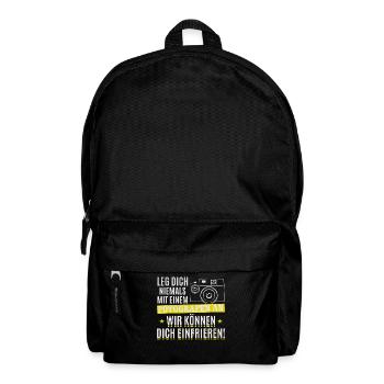 Fotograf Lustig Kamera Fotografie Lustiges - Rucksack - Schwarz - Vorne