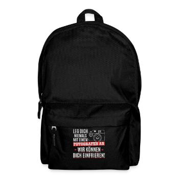 Fotograf Lustig Fotograf Fotografie Lustiges - Rucksack - Schwarz - Vorne