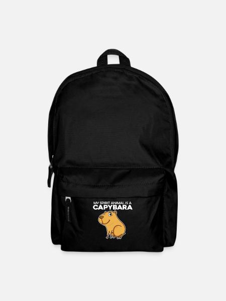 Capybara Wasserschwein - Rucksack - Schwarz