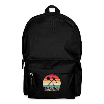J’aime juste la géographie très bien? Géographe - Sac à dos - noir - Devant