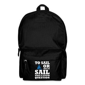 Fun voilier citation-voile - Sac à dos - noir - Devant