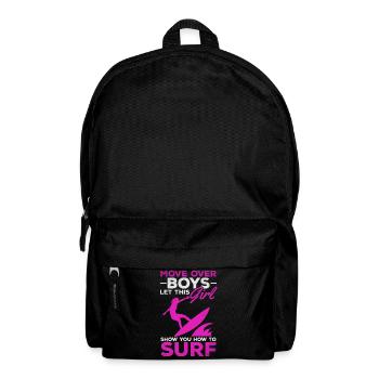 Surfer Move Over Boys Laissez-vous inspirer par cela - Sac à dos - noir - Devant