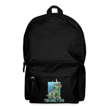 Velociraptor für einen Dino Fan und Dinosaurier - Rucksack - Schwarz - Vorne