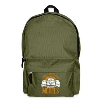 Freight Diesel Train Driver - Backpack - olive green - Front