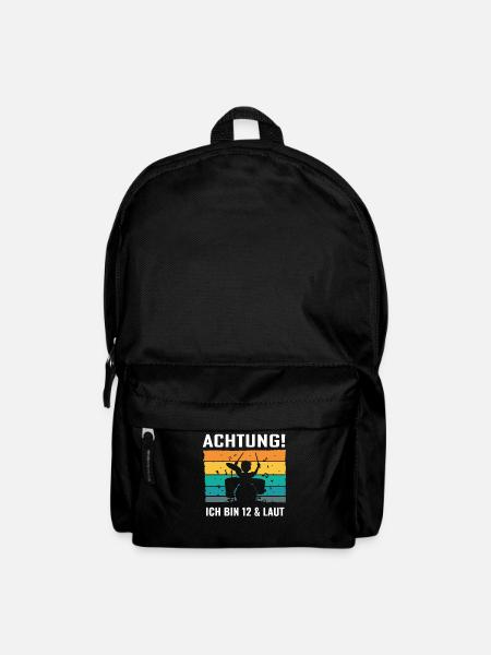 Drummer Schlagzeug Schlagzeuger 12. Geburtstag - Rucksack - Schwarz