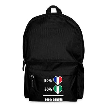 La France et le Nigéria génie / cadeau - Sac à dos - noir - Devant