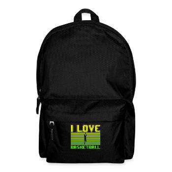 J’adore le basket - Sac à dos - noir - Devant