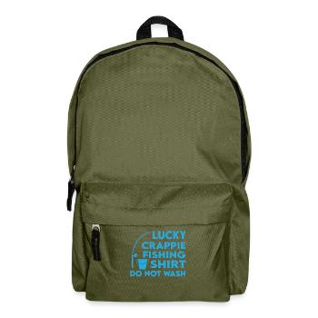 Lucky Crappie Fishing T-Shirt - Sac à dos - vert olive - Devant