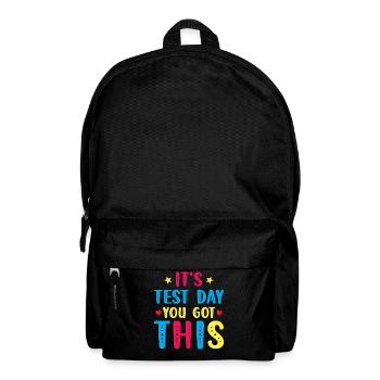 Test Day Kids - It's Test Day You Got This - Backpack - black - Front