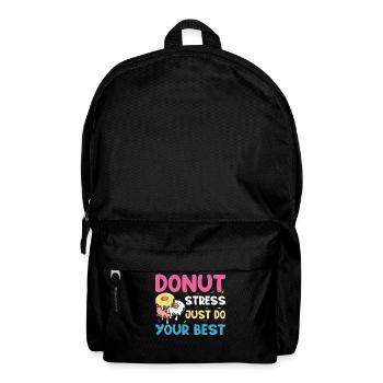 Test Day Kids - Donut Stress Just Do Your Best - Backpack - black - Front