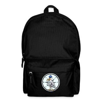 Moin Nordsee Ostsee Möwe Kompass Seemann Matrose - Rucksack - Schwarz - Vorne