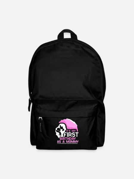 Es Ist Mein Erster Geburtstag Als Mami Mama Party - Rucksack - Schwarz