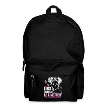Erster Geburtstag Als Mutter Mami Mama Party - Rucksack - Schwarz - Vorne