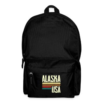 Retro Vintage Alaska - Backpack - black - Front