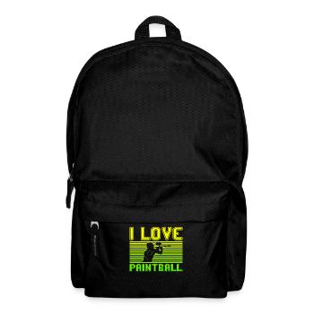 I love paintball - Rucksack - Schwarz - Vorne