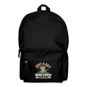Just A Boy Who Loves Frogs Frog Lover - Backpack - black - Front