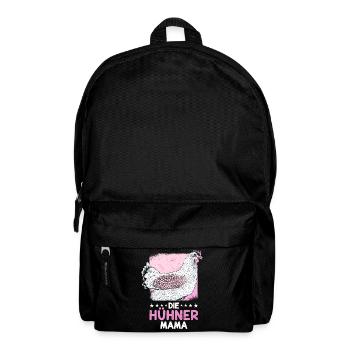 Spruch Bäuerin Huhn Henne Hahn Hühner Mama - Rucksack - Schwarz - Vorne