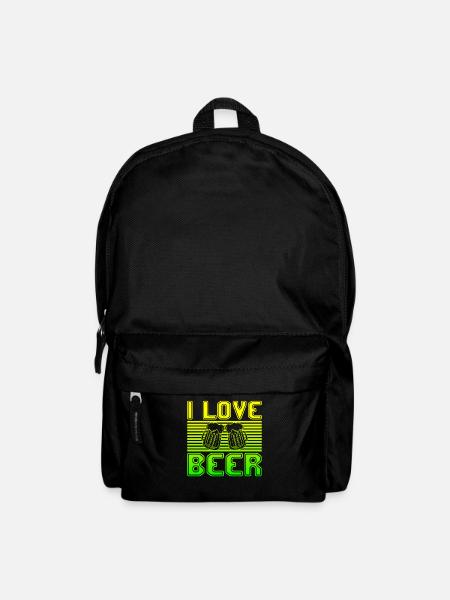 I love beer - Rucksack - Schwarz