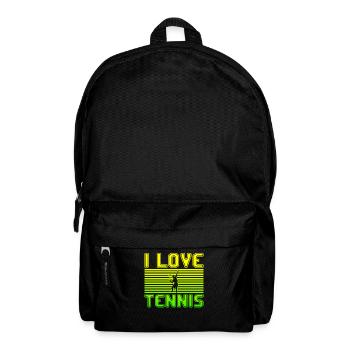 I love tennis - Backpack - black - Front