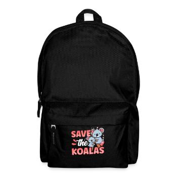 Save The Koalas Sweet Animal Koala Koala Bear - Backpack - black - Front