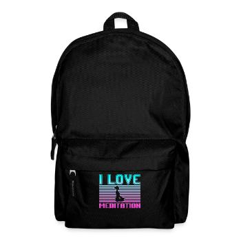 J’adore la méditation - Sac à dos - noir - Devant