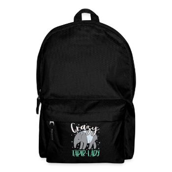Verrückte Tapir-Dame Tierpfleger Tapirrific - Rucksack - Schwarz - Vorne