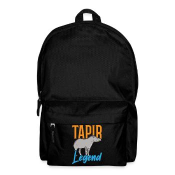Tapir-Legende Wildtier Tierpfleger Tapirrific - Rucksack - Schwarz - Vorne